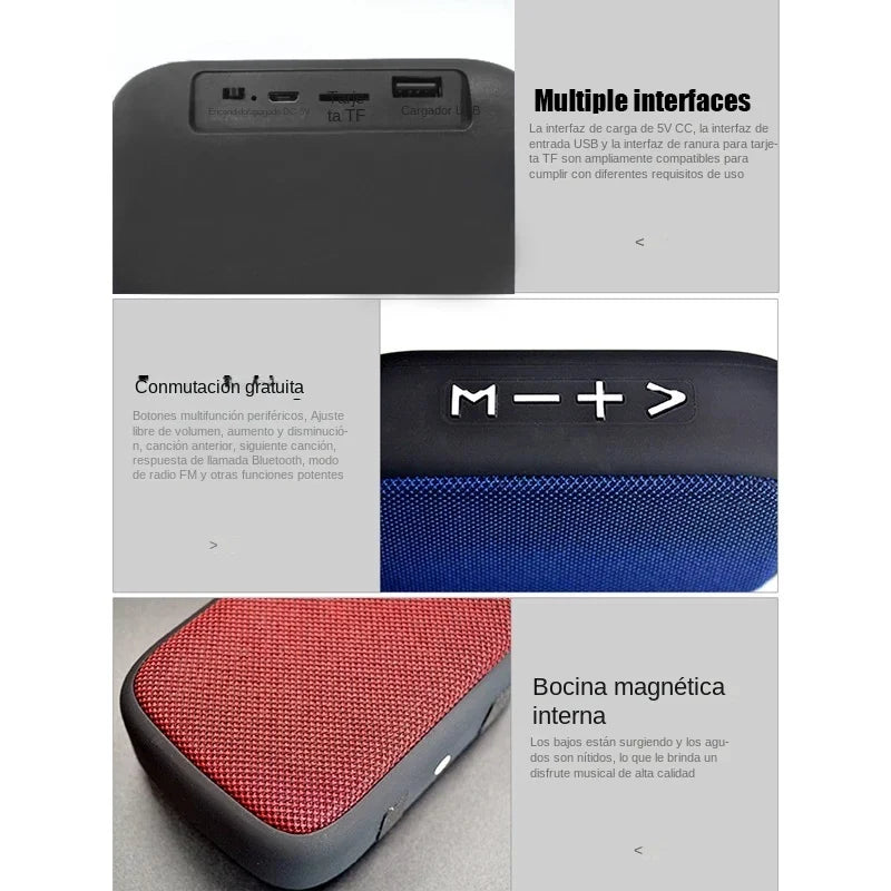 Altavoz Bluetooth VORILYNEX Portátil ABS Mini Estéreo - Audio Exterior