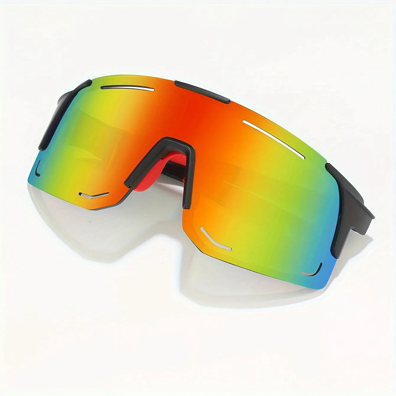 Gafas deportivas envolventes antiluz para mujeres y hombres, gafas grandes de sol de una pieza para ciclismo, pesca, esquí, UV400