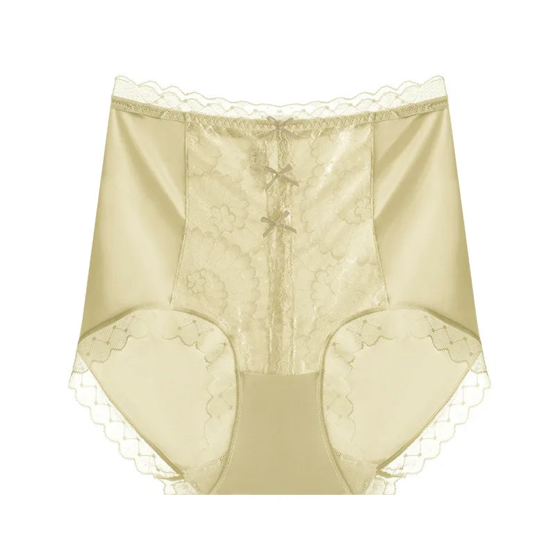 High-waisted lace women's panties from Corporación Turística, soft elastic fabric, elegant and comfortable lingerie for everyday wear.