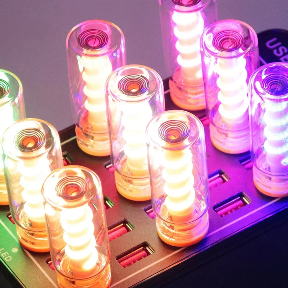 Bombilla LED USB Retro 5V Atenuable Táctil para Coche | Luz Decorativa Camping