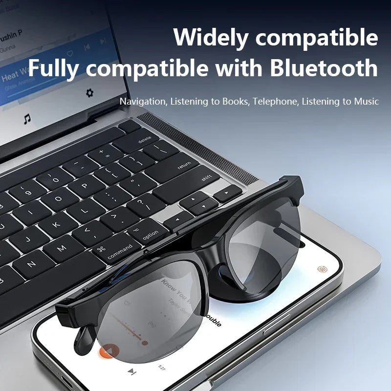 Lentes Inteligentes Lenovo 2026 IA Traducción Bluetooth Música y Sol