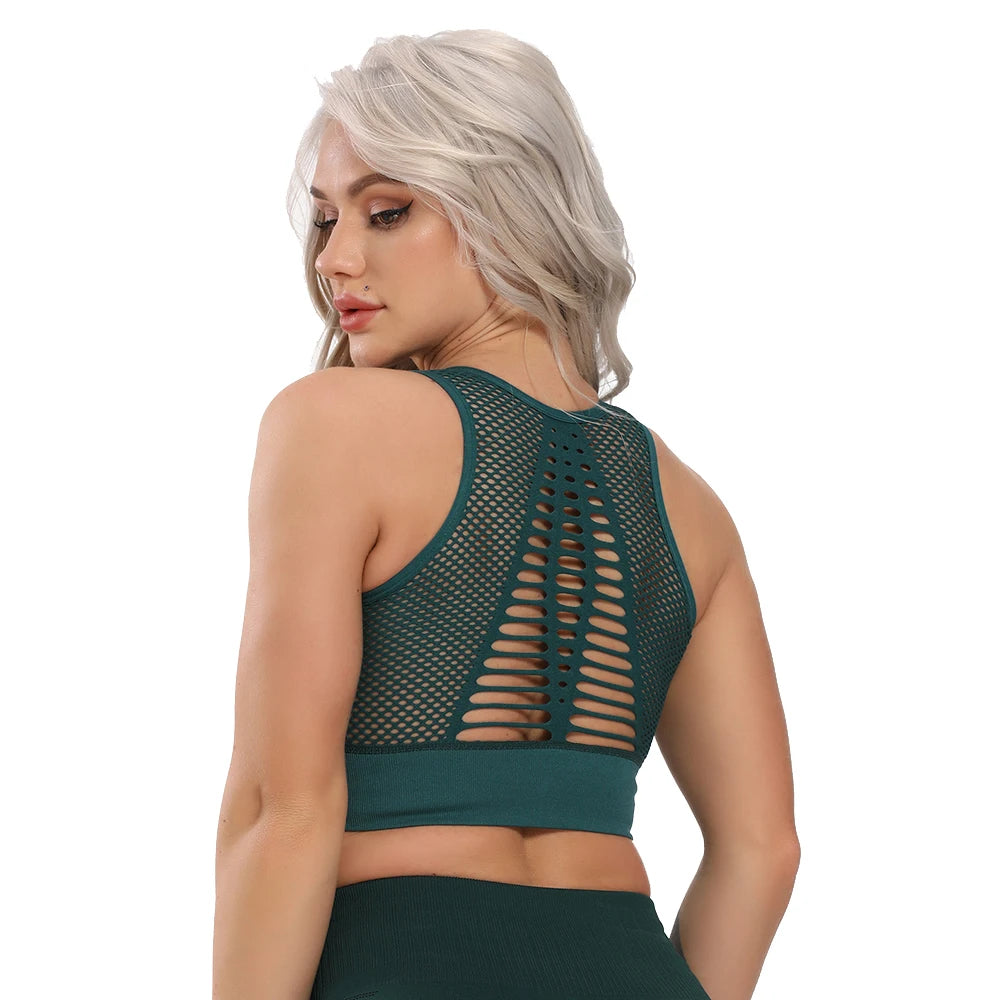 Camisetas deportivas para mujer, sujetador deportivo, chaleco de yoga sin espalda, de secado rápido, para correr, gimnasio, sujetador deportivo, camiseta de yoga, top sin mangas.