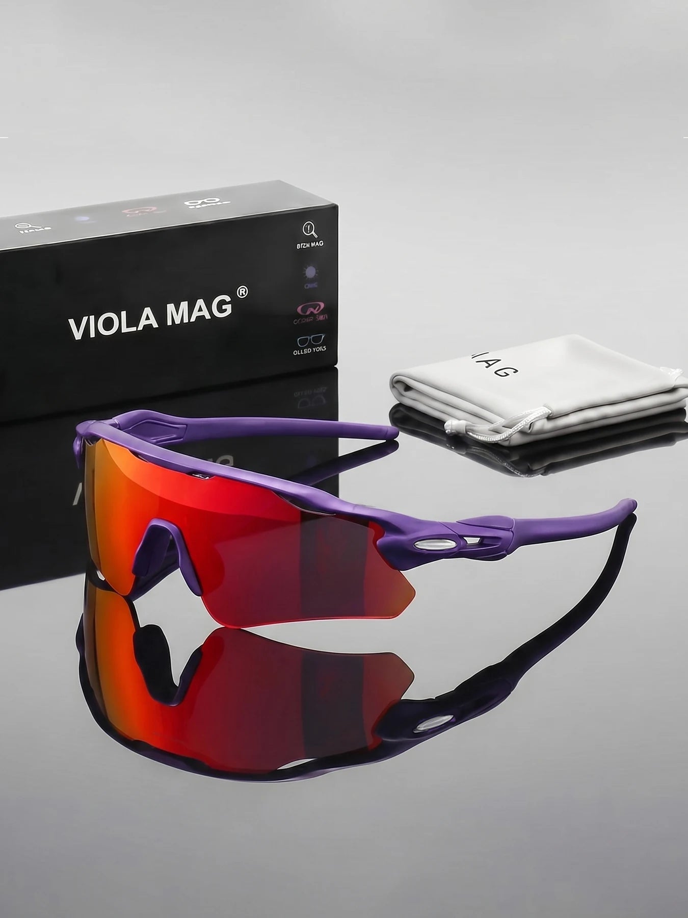Gafas de Sol VIOLA MAG Media Montura Color Unisex Antideslizantes