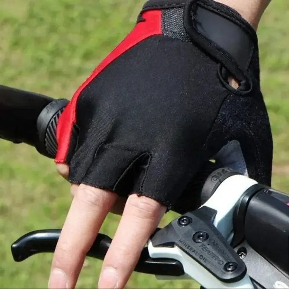 Guantes Ciclismo Medio Dedo - Transpirables y Antideslizantes Verano