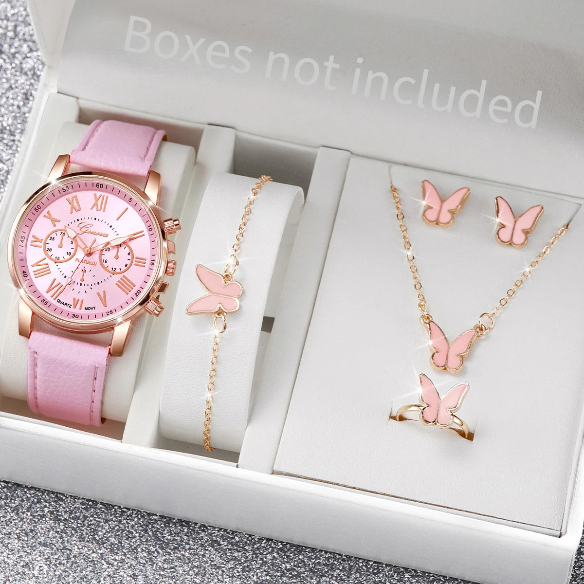 Reloj de Cuarzo Mujer: Pulsera Cuero, Joyería Corazón - Elegancia Diaria