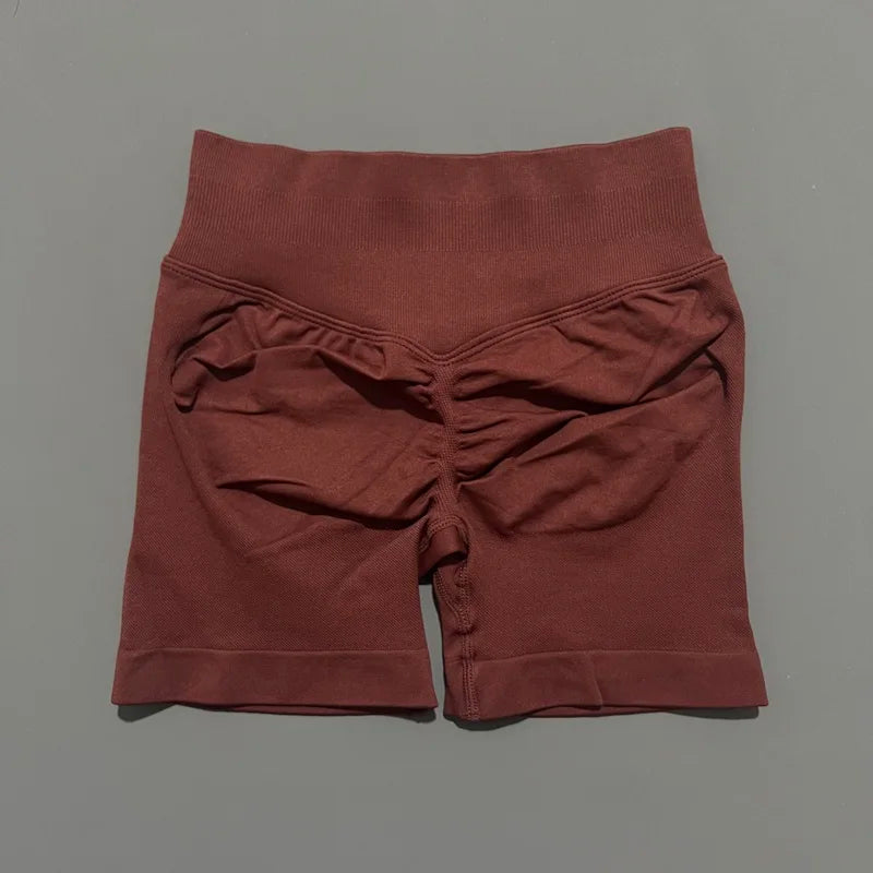 Shorts Deportivos HISTELLO 4.5" Mujer Push-Up Sin Costuras
