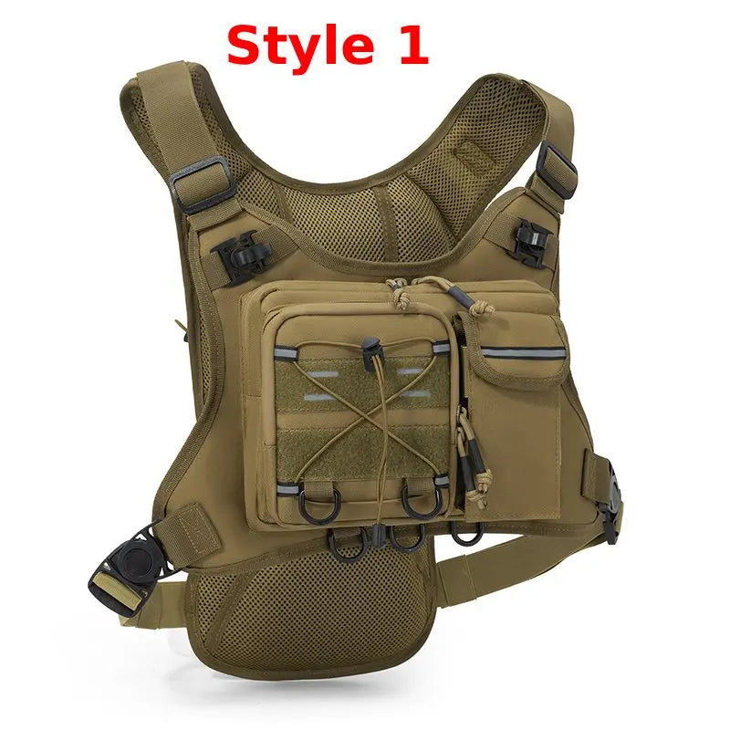 Mochila de pecho para correr, chaleco deportivo para exteriores, mochila para senderismo, carreras, maratón, bolsa táctica deportiva para hombres y mujeres, mochila de camping