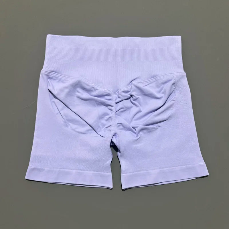 Shorts Deportivos HISTELLO 4.5" Mujer Push-Up Sin Costuras