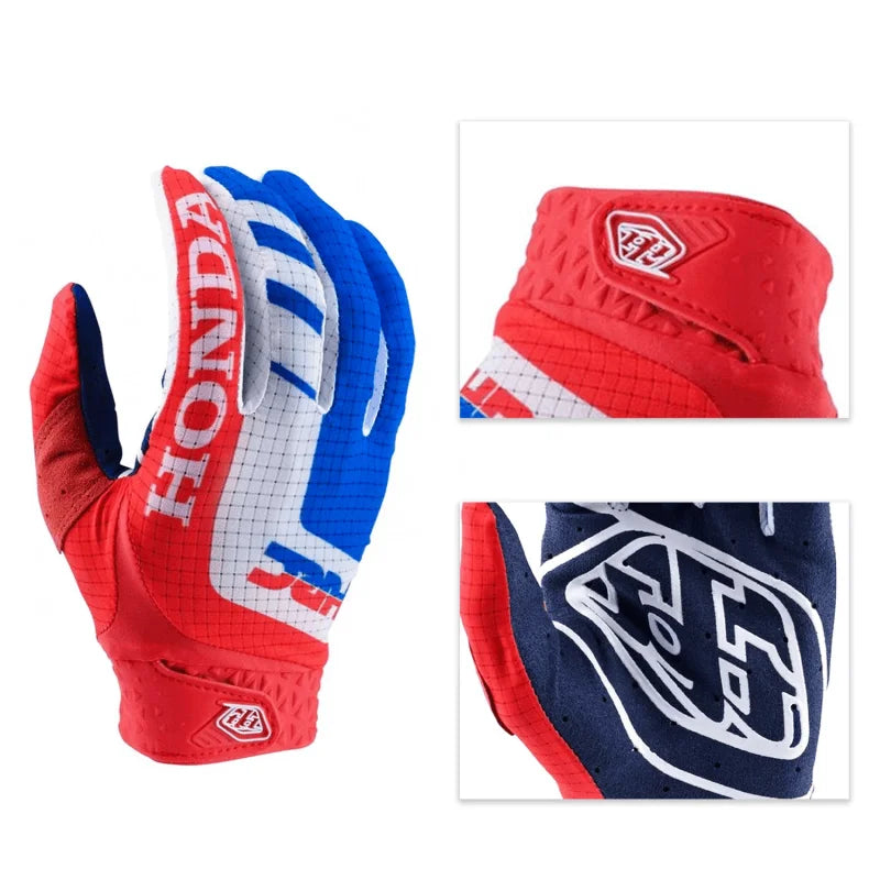Guantes Moto Honda Todoterreno Dedo Completo Transpirables