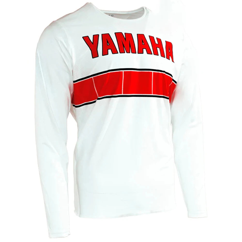 Camiseta Ciclismo Yamaha Manga Larga Hombre Amarillo 2026