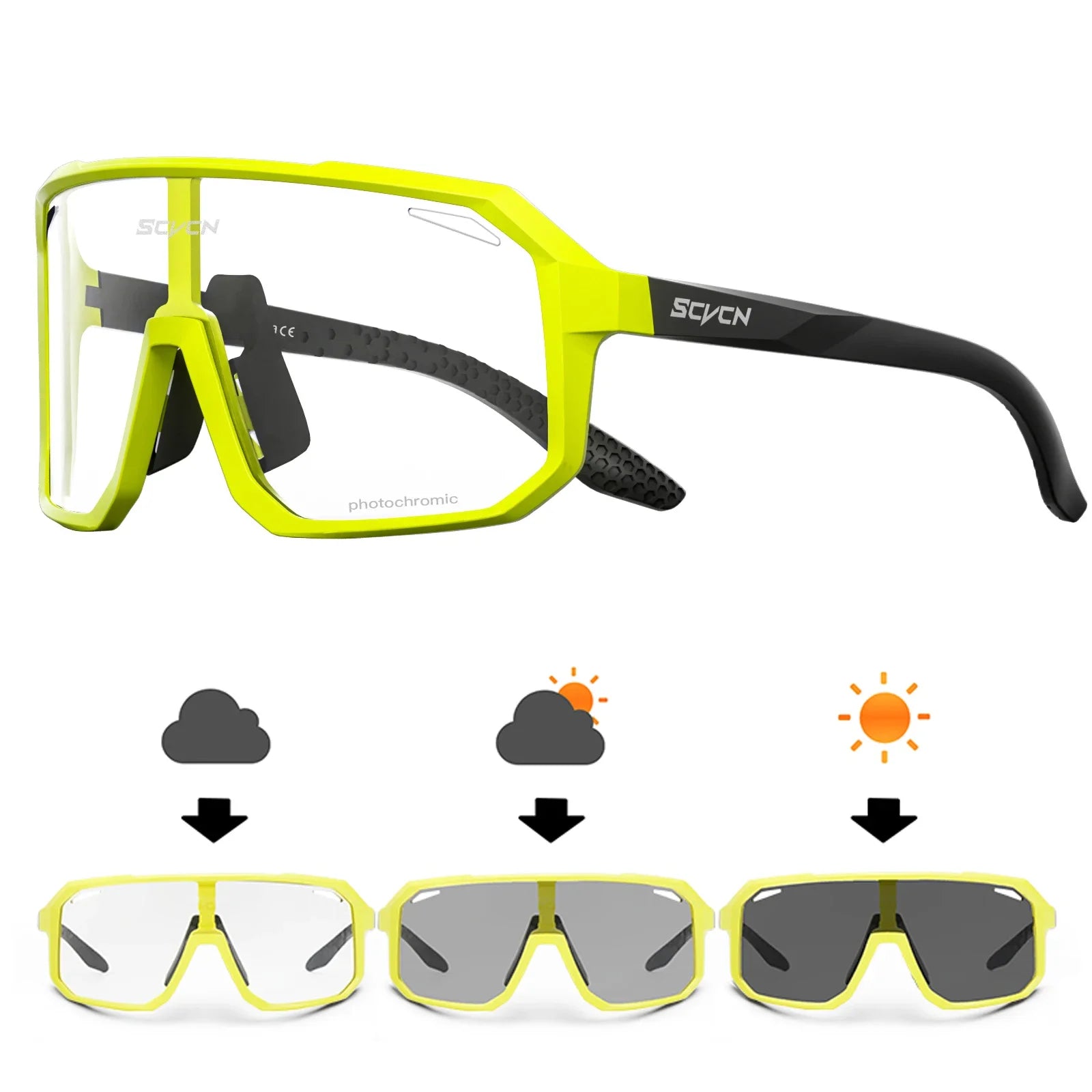 SCVCN Gafas fotocromáticas para ciclismo, bicicleta de montaña, Golf, UV400, gafas de sol, gafas de protección deportiva para hombres y mujeres, béisbol