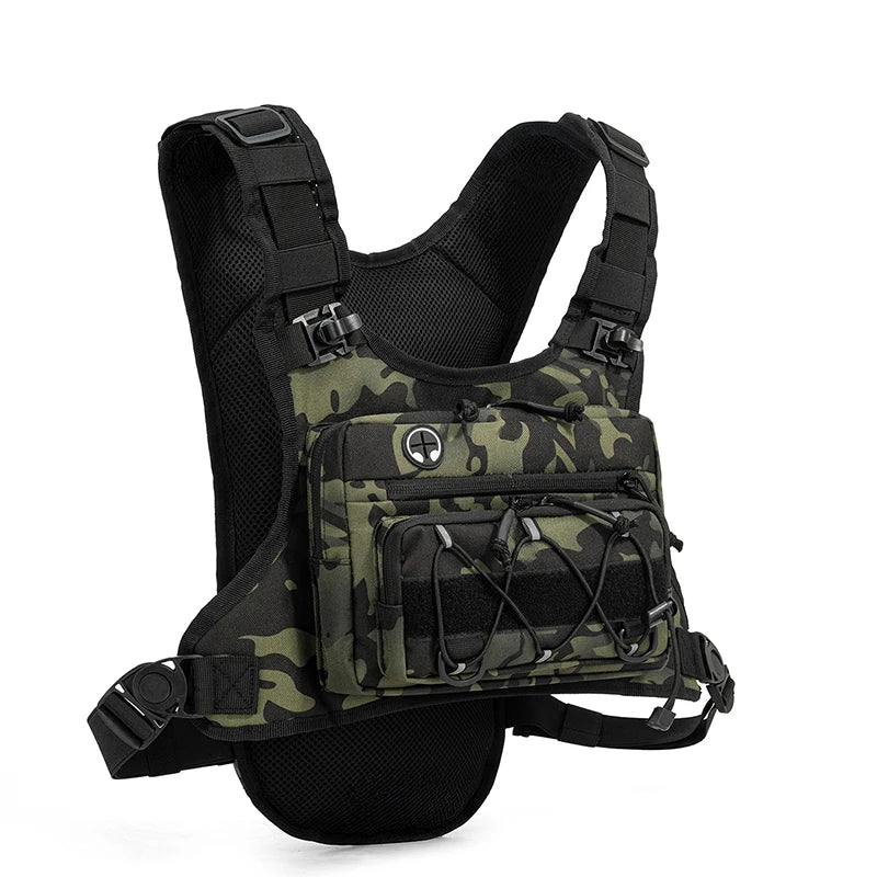 Mochila de pecho para correr, chaleco deportivo para exteriores, mochila para senderismo, carreras, maratón, bolsa táctica deportiva para hombres y mujeres, mochila de camping