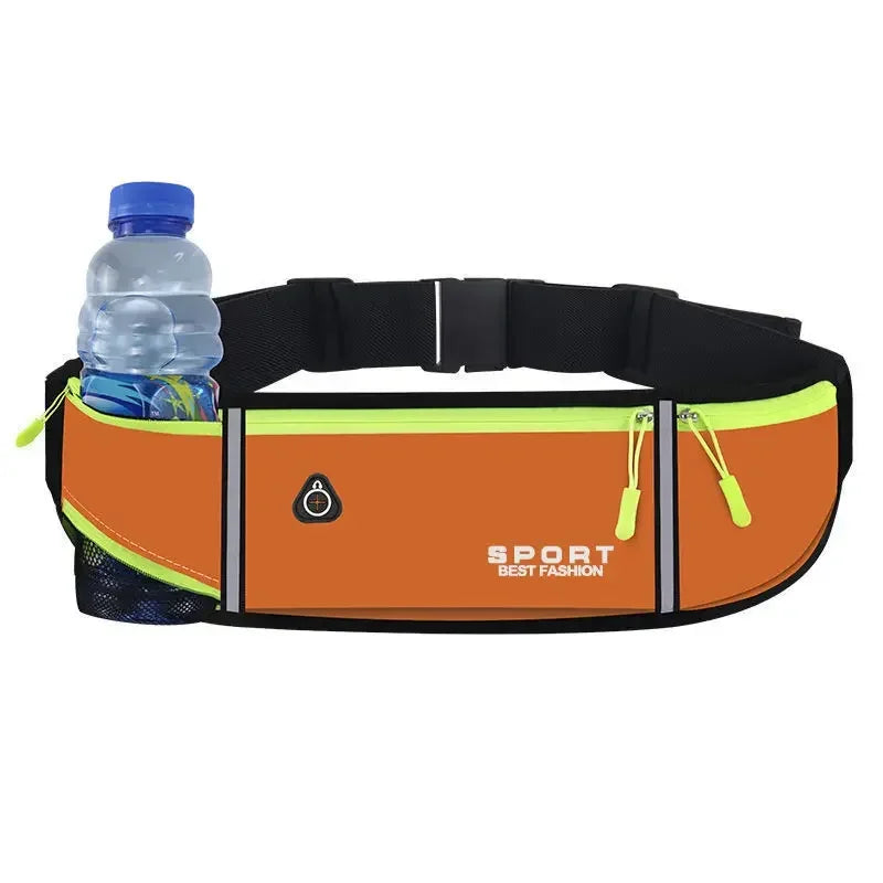 Riñonera Running Impermeable - Con Botella Agua y Móvil