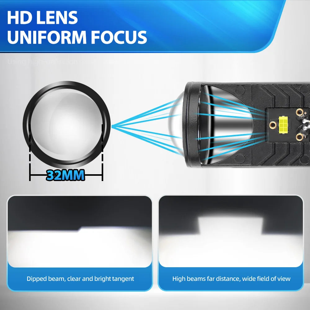 Bombillas LED Proyector Y6D H4 Bi-LED 6000K 90W - Mejora tus Faros