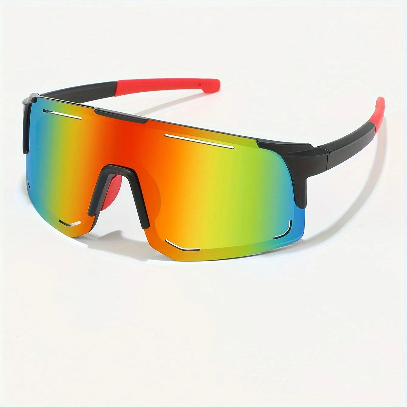 Gafas deportivas envolventes antiluz para mujeres y hombres, gafas grandes de sol de una pieza para ciclismo, pesca, esquí, UV400