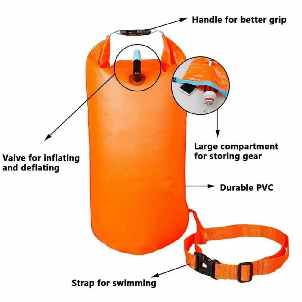 Boya Natación Inflable EelHoo: Bolsa Flotante Ligera para Deportes Acuáticos