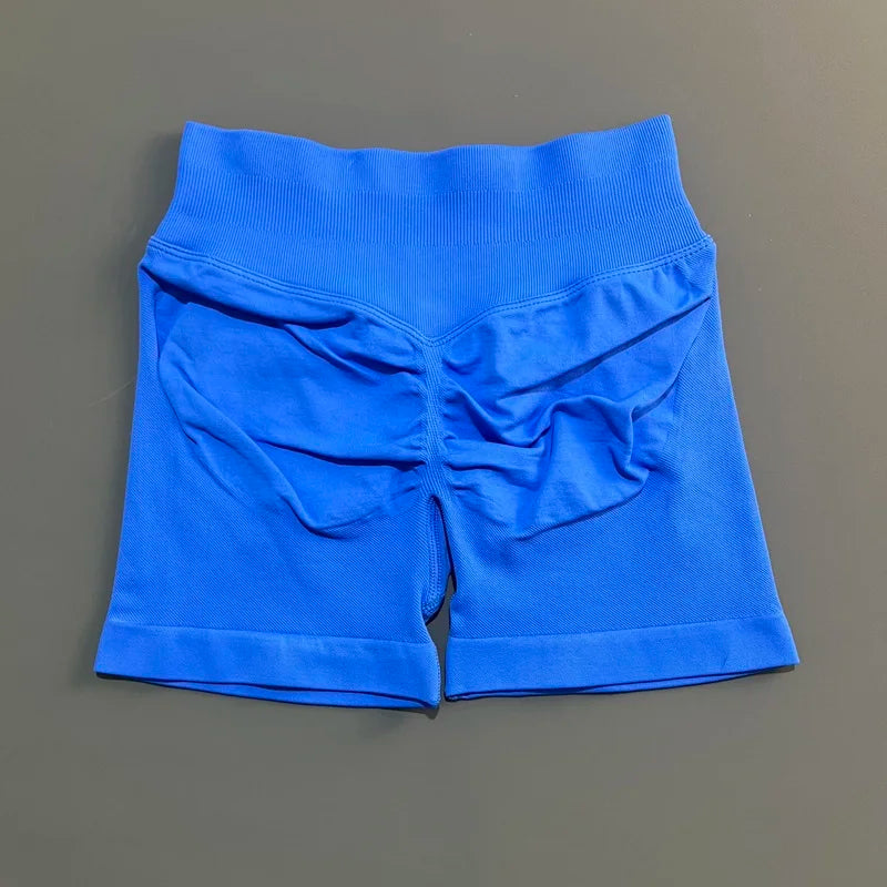 Shorts Deportivos HISTELLO 4.5" Mujer Push-Up Sin Costuras