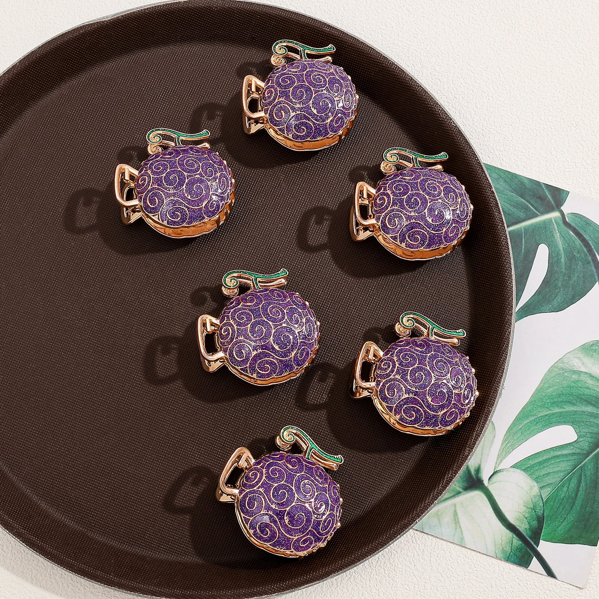 Pinza Fruta Diablo Púrpura | Potdemiel | Accesorio Cosplay Único