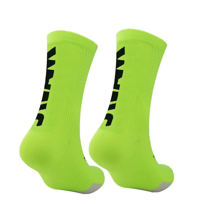 Calcetines deportivos de compresión unisex, 1 par, transpirables y que absorben la humedad, para ciclismo, senderismo, correr, baloncesto