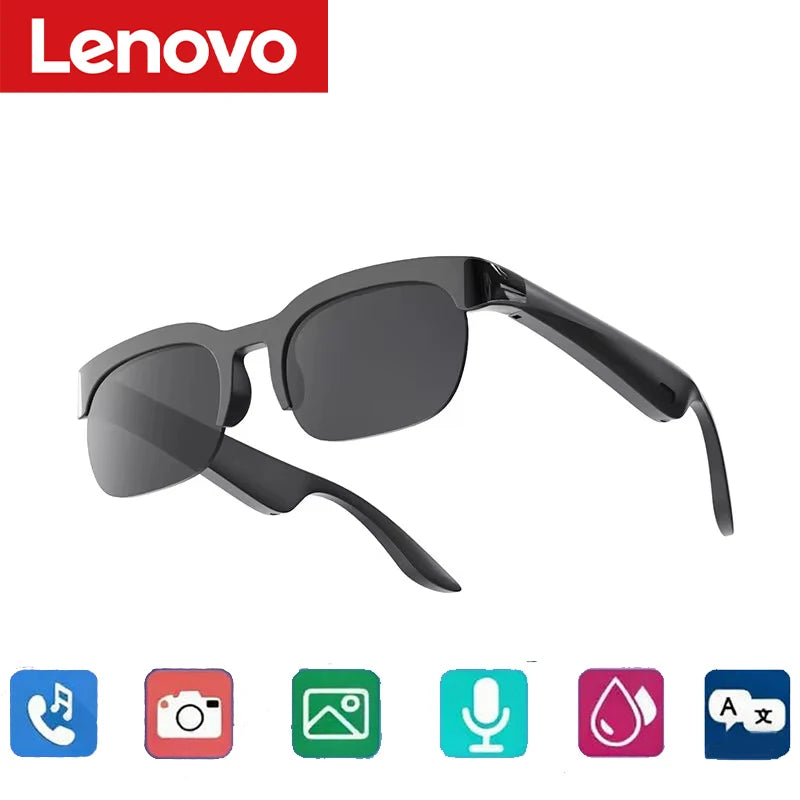 Lentes Inteligentes Lenovo 2026 IA Traducción Bluetooth Música y Sol