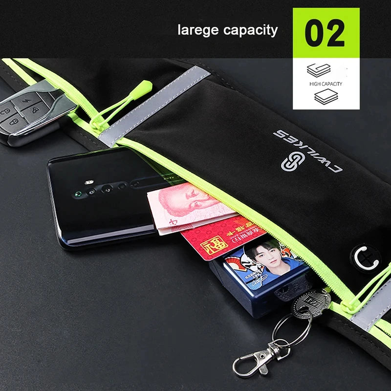 Riñonera Deportiva CWIKLES Impermeable - Bolsa Cintura Running