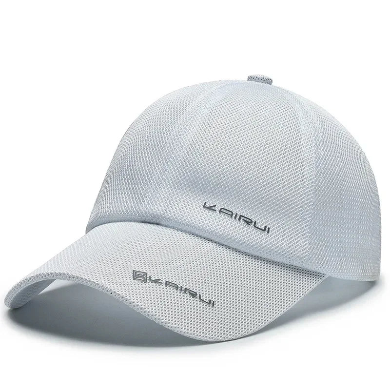 Black AIRUI unisex adjustable baseball cap with summer and hip hop style, offering sun protection and casual fashion.