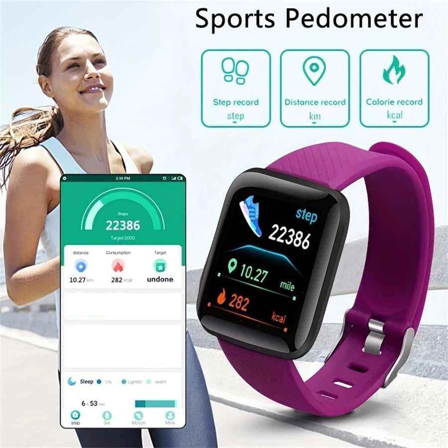 Smartwatch CHAONB for men and women with fitness tracking, call notifications, compatible with Android and iOS devices.
