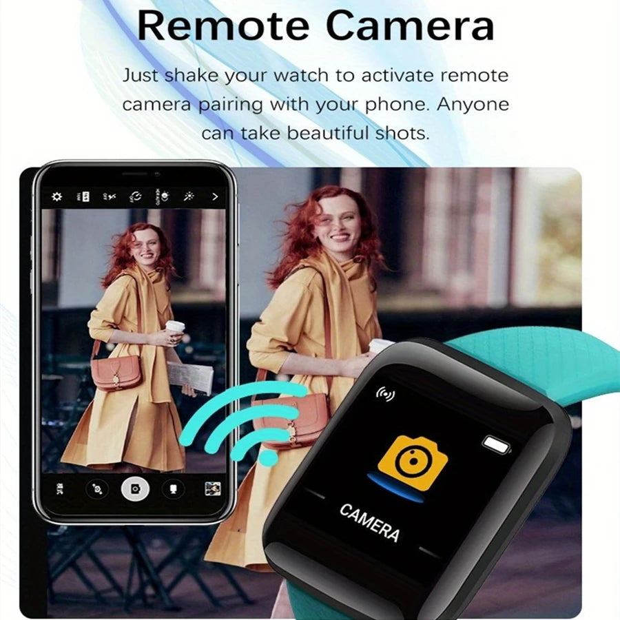 Silver CHAONB smartwatch for men and women with fitness tracking and call notifications, compatible with Android and iOS devices.