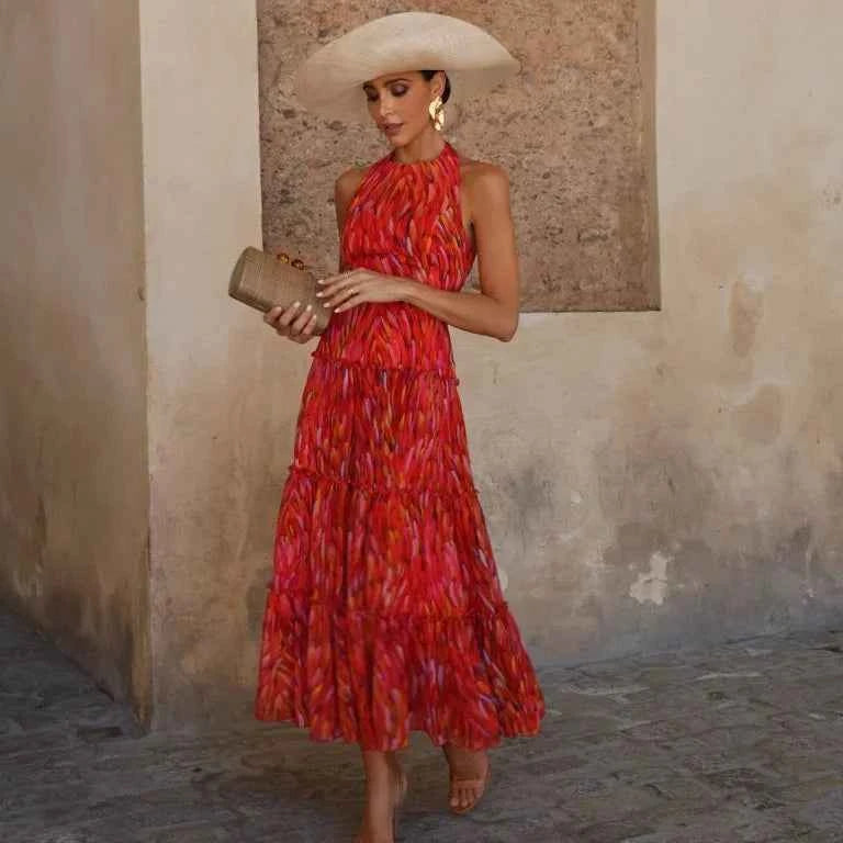 Chin.Sweety floral spring women's blazer and wide-leg pants set, stylish two-piece women's clothing ensemble.
