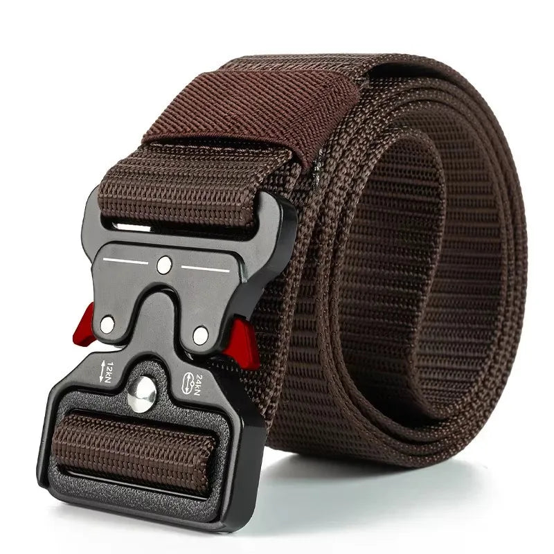 Black Paul Hueman tactical belt by Corporación Turística, unisex adjustable 120cm accessory for outdoor and tactical use.