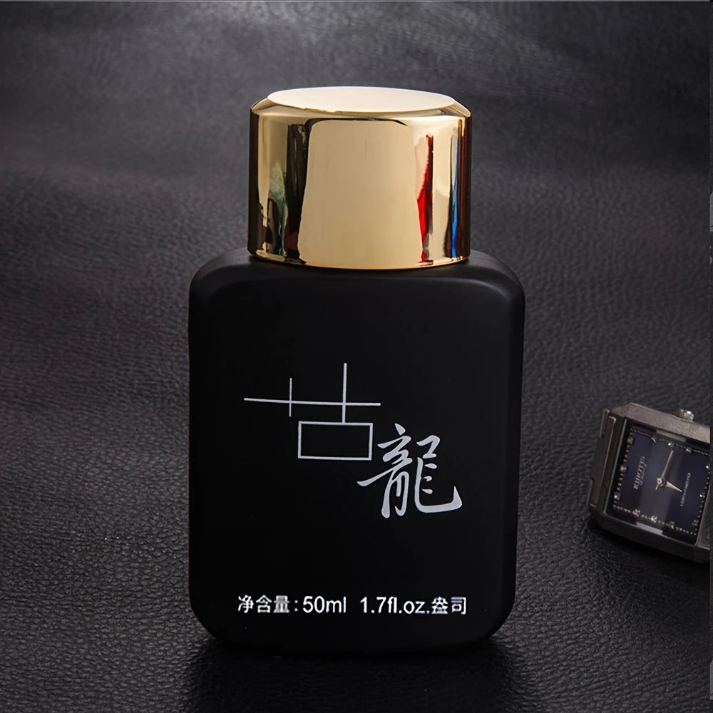 Colonia Royal & Black Dragon for Men in 50ml bottle by Corporación Turística, showcasing elegant fragrance packaging.