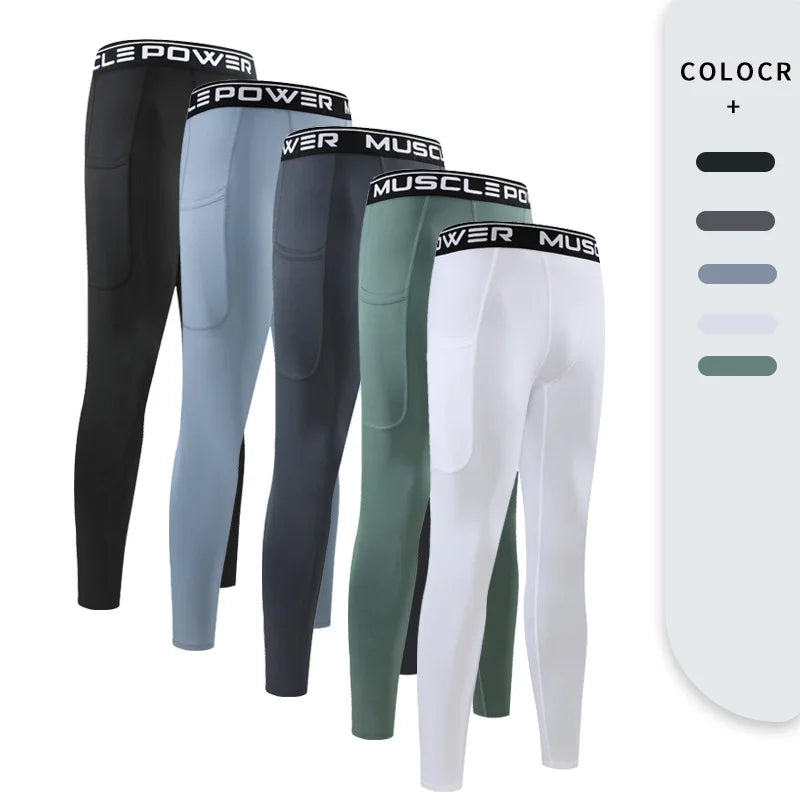 Red men's compression sweatpants from Corporación Turística, size 3XL, designed for active wear and athletic comfort.