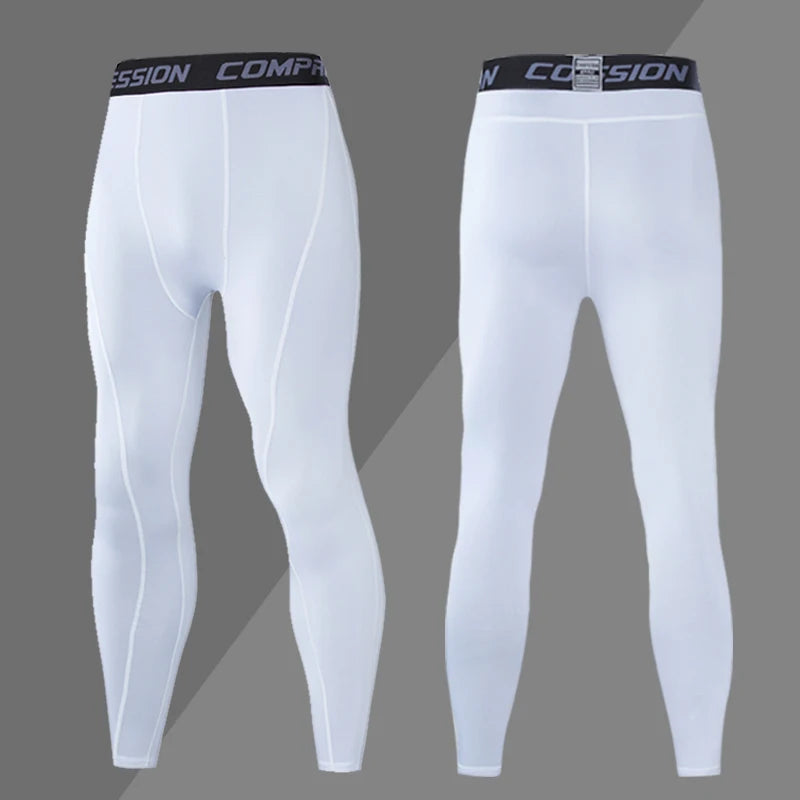 Red men's compression sweatpants from Corporación Turística, with elastic waistband and tapered fit, size 3XL for 93-100kg.