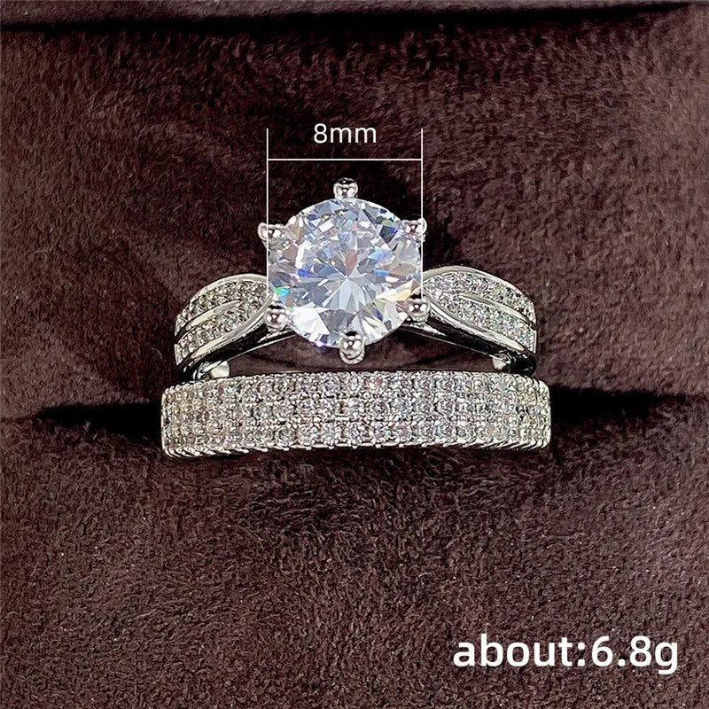 Set of sterling silver 925 rings for women featuring a circus-inspired design, displayed together on a neutral background.
