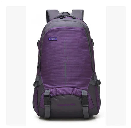 Purple 25L waterproof backpack by Corporación Turística with large capacity, ideal for outdoor adventures and travel.