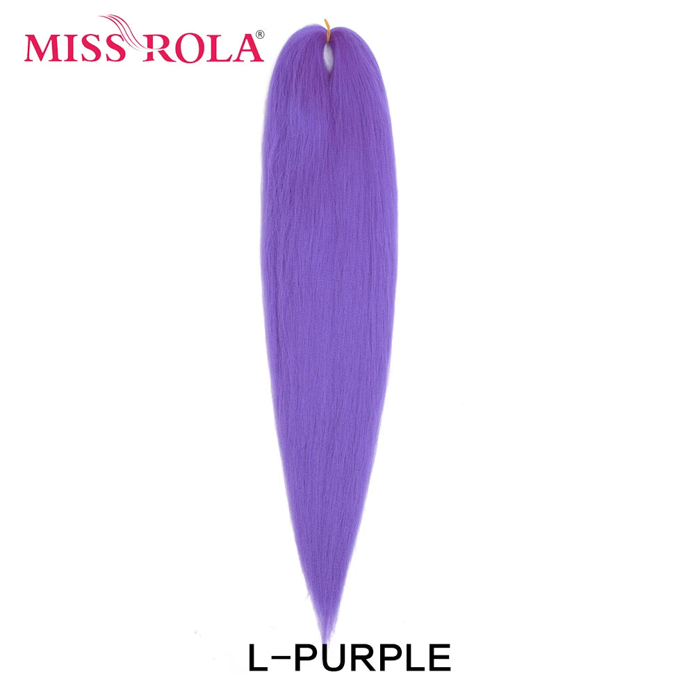 Miss Rola synthetic 26-inch 75g Kanekalon hair extension, natural-looking, with layered, curly texture in a vibrant color.
