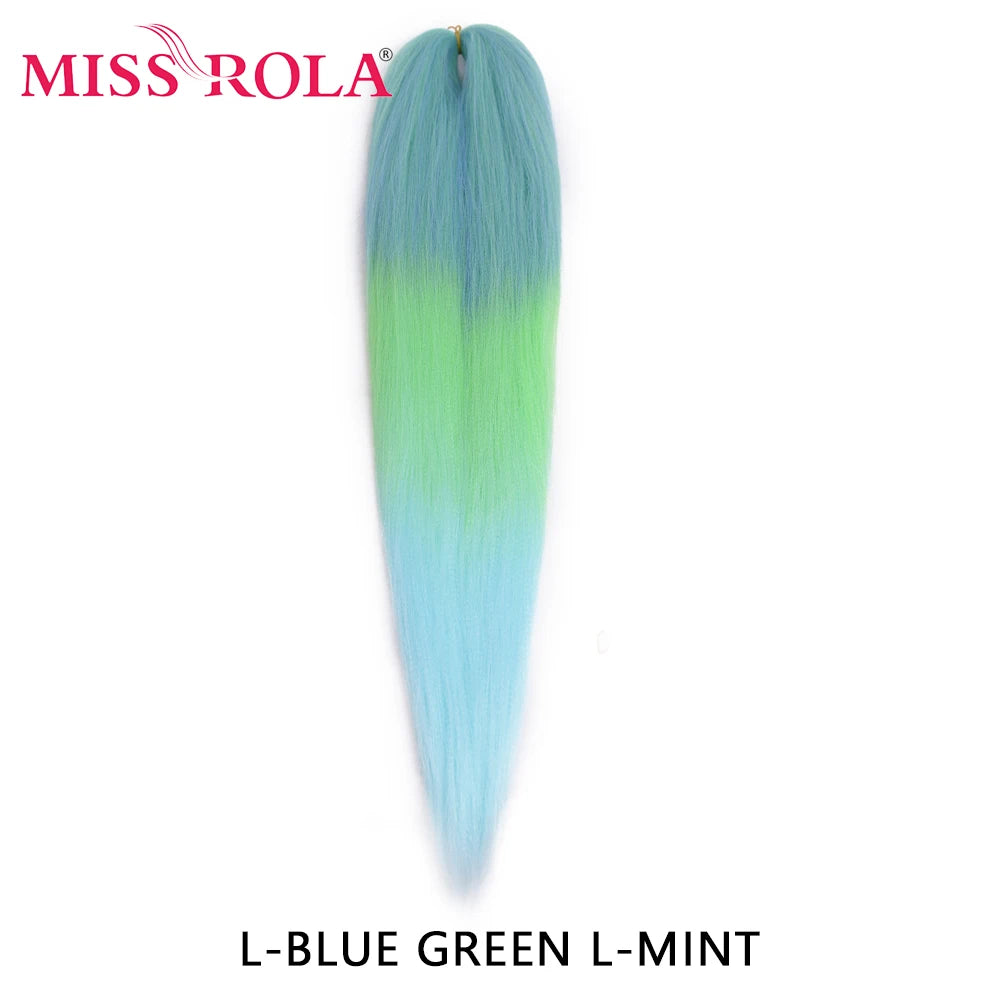 Miss Rola synthetic 26-inch hair extension by Corporación Turística, featuring 75g Kanekalon fiber, displayed in a close-up image.