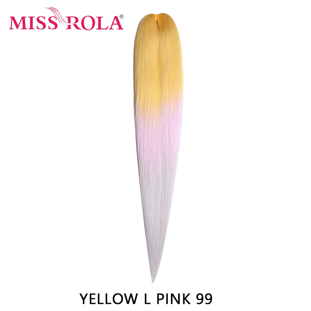 Miss Rola synthetic 26-inch Kanekalon hair extension, 75g, with natural-looking texture and vibrant color.