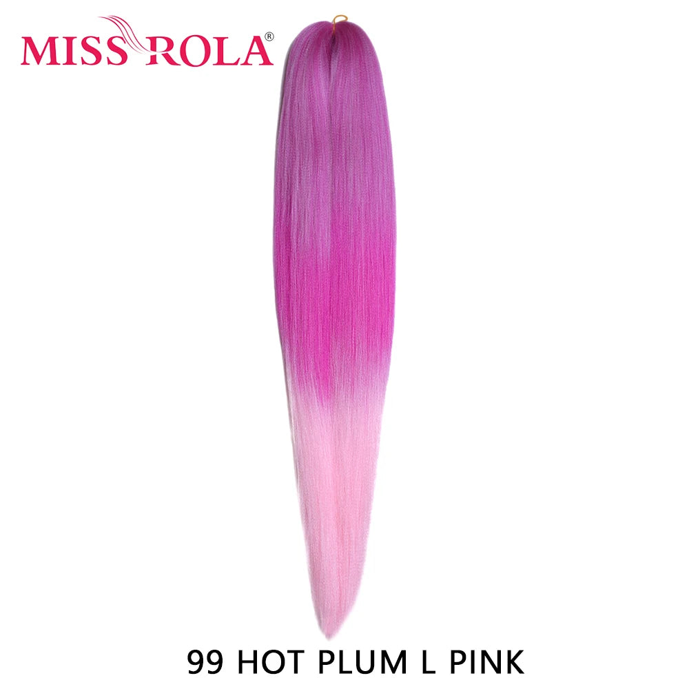 Miss Rola synthetic hair extension in 26 inches, 75g Kanekalon fiber, displayed in a natural, wavy style.