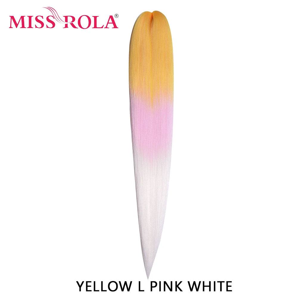 Miss Rola synthetic 26-inch hair extension in Kanekalon, 75g, displayed in a natural hair style.