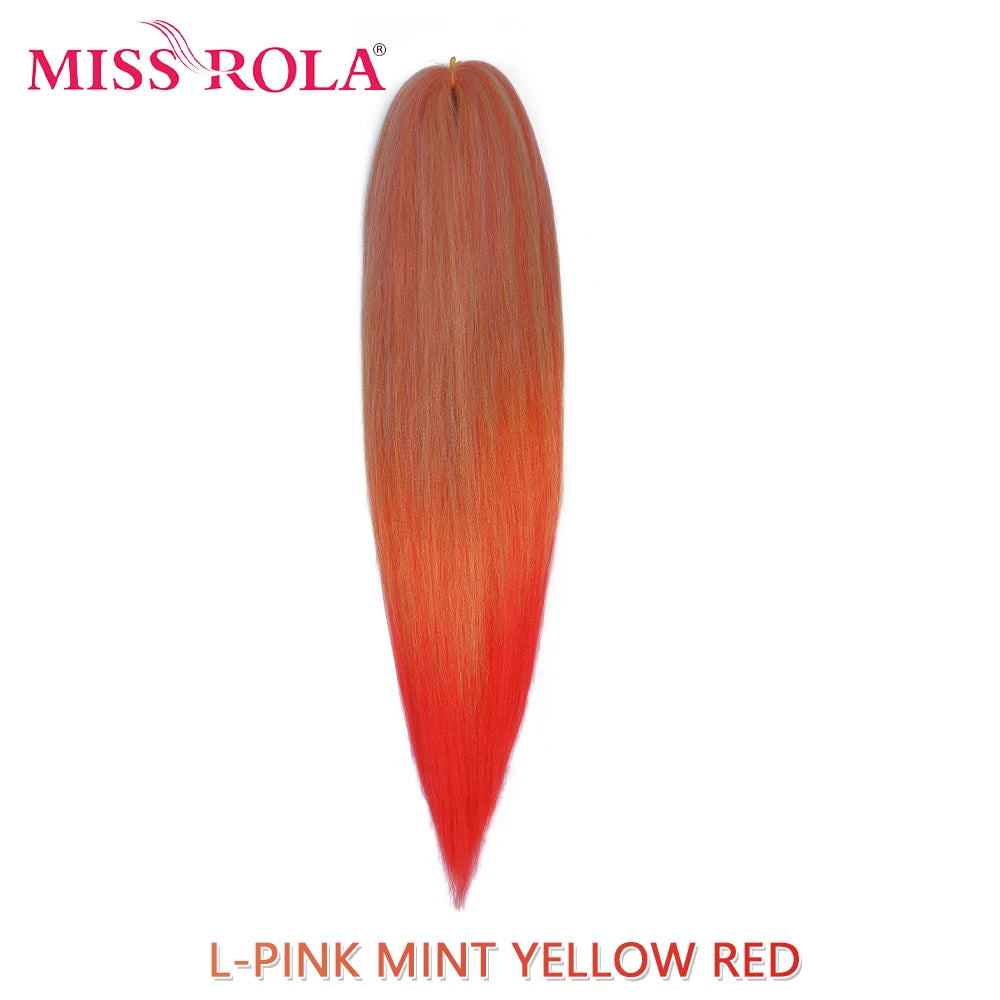 Miss Rola synthetic 26-inch hair extension, 75g, made of Kanekalon, displayed in a natural hair style.
