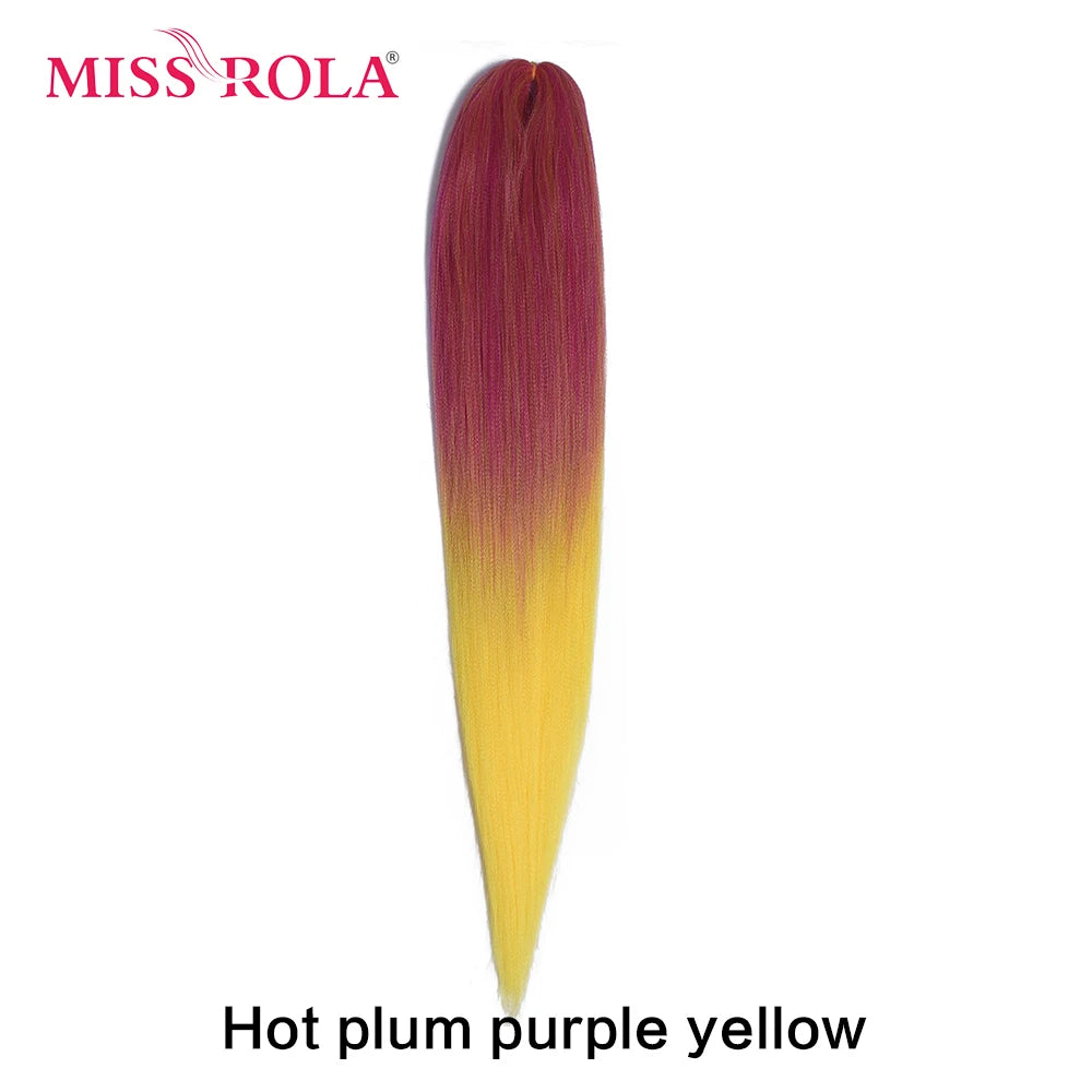 Miss Rola synthetic 26-inch hair extensions in Kanekalon, 75g, styled with soft, natural-looking synthetic fibers.