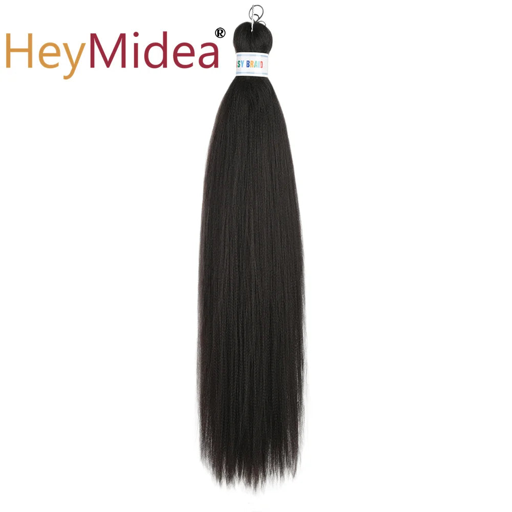 Synthetic 26-inch hair extensions from Corporación Turística, shown in a single pack with straight, shiny strands.