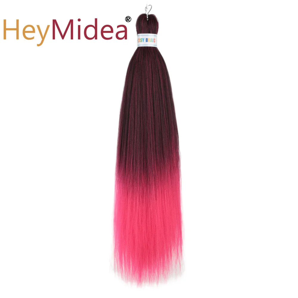 Synthetic 26-inch hair extensions from Corporación Turística, shown in a single pack with straight, shiny strands.