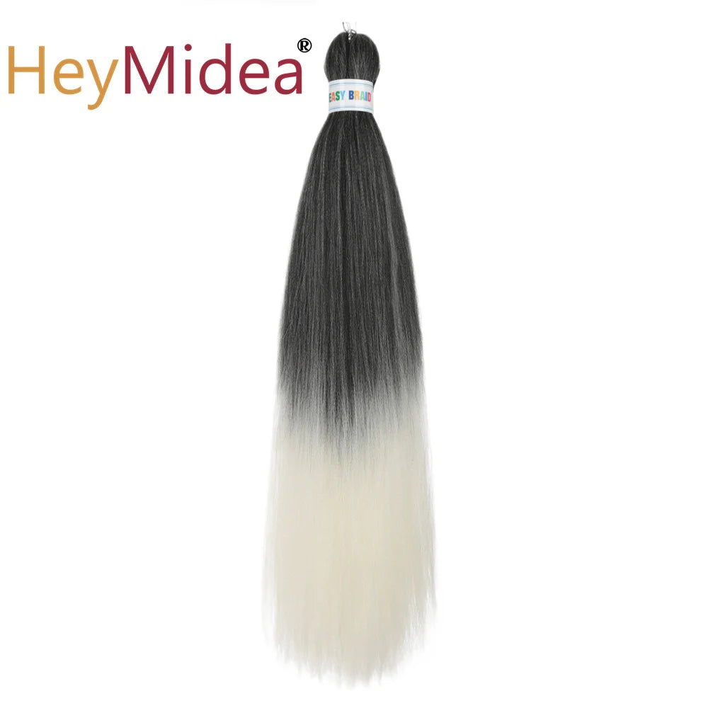 Synthetic hair extensions in 26 inches from Corporación Turística, showing long, straight, textured synthetic hair.