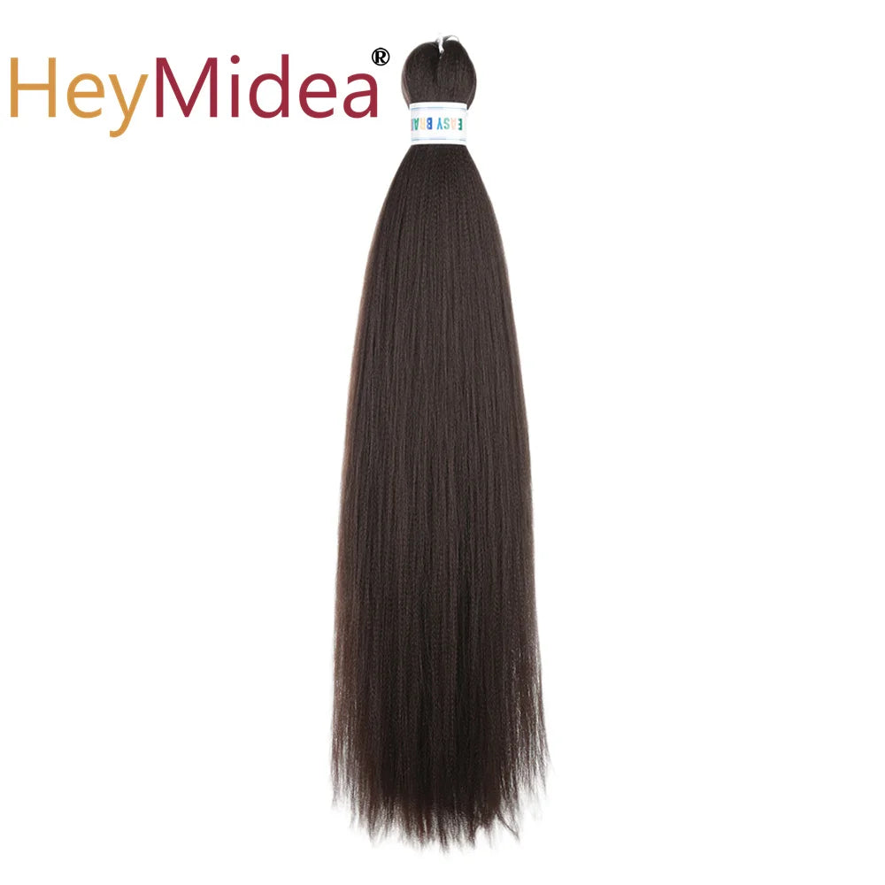 Synthetic 26-inch hair extensions from Corporación Turística, shown in a single pack with straight, shiny strands.