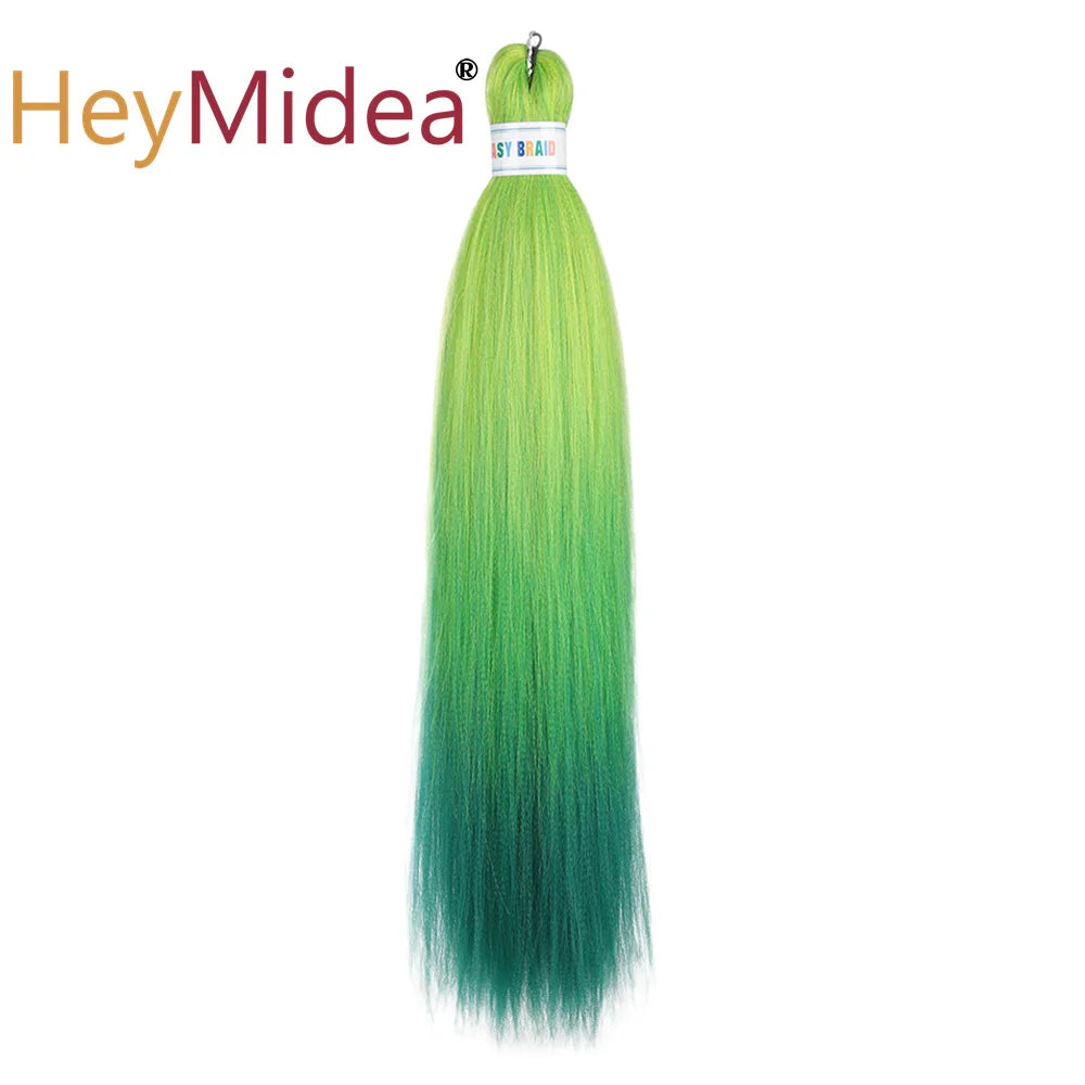 Synthetic 26-inch hair extensions from Corporación Turística, displayed in a pack, with straight, shiny hair strands.