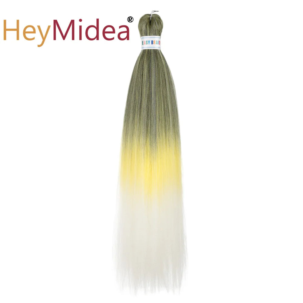 Synthetic 26-inch hair extensions from Corporación Turística, showing long, straight, and shiny hair strands in a single pack.