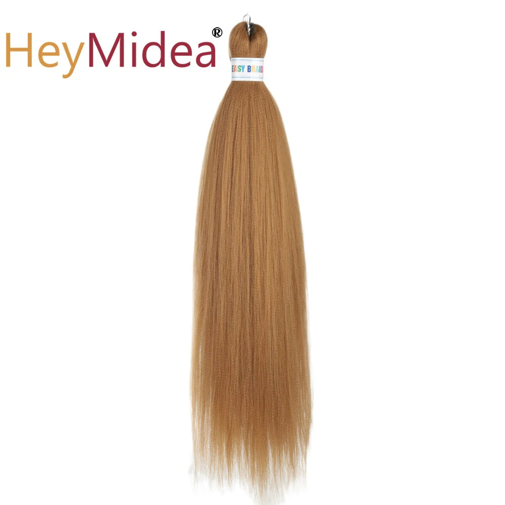 Synthetic 26-inch hair extensions from Corporación Turística, shown in a single pack with long, straight, shiny synthetic hair.