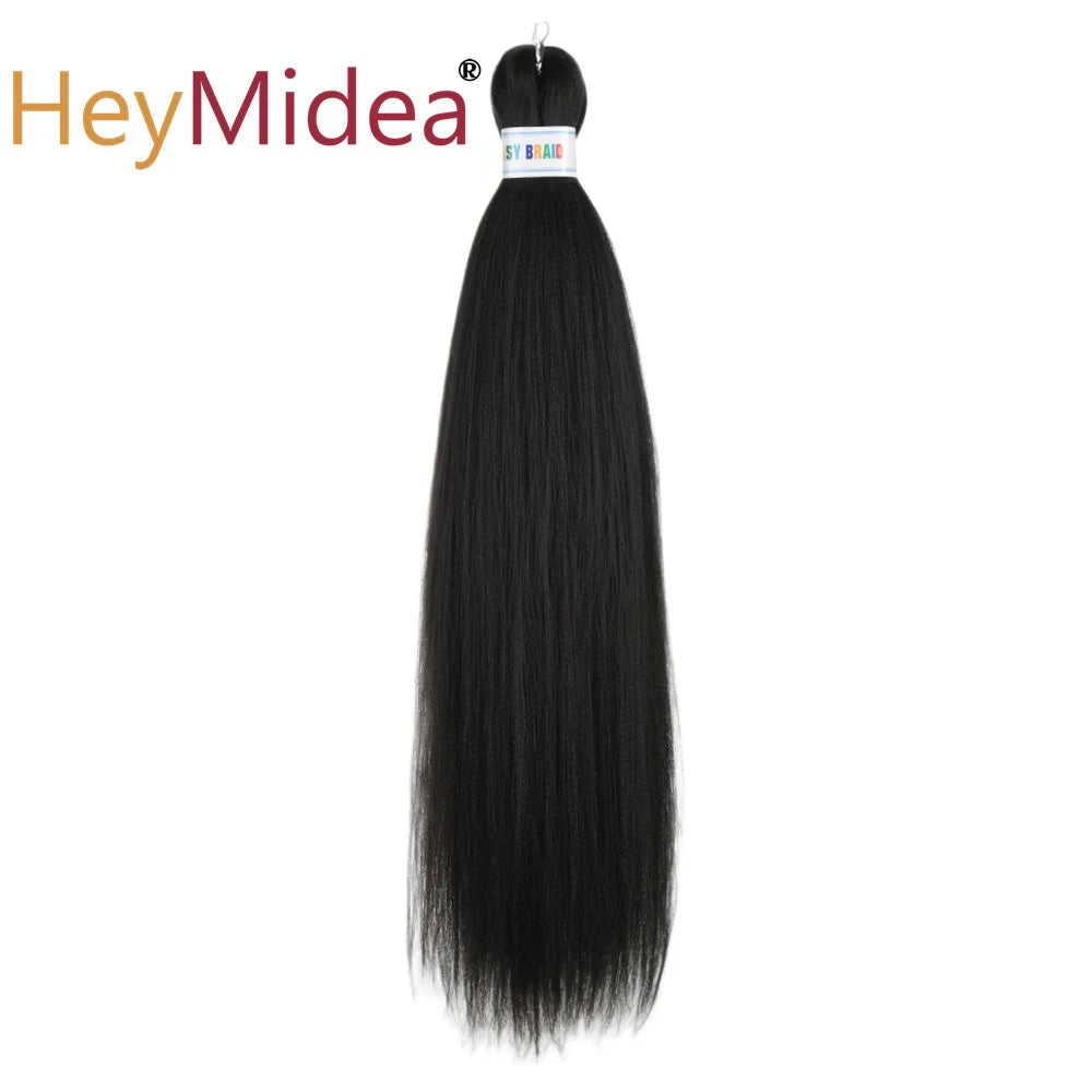 Synthetic 26-inch hair extensions in a single pack, featuring long, straight hair for a natural look.